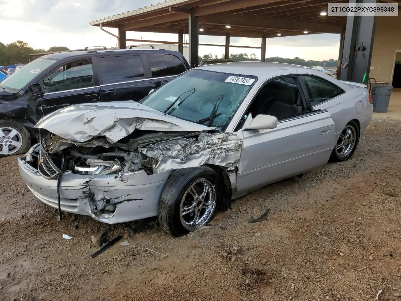 2000 Toyota Camry Solara Se VIN: 2T1CG22PXYC398348 Lot: 74207024