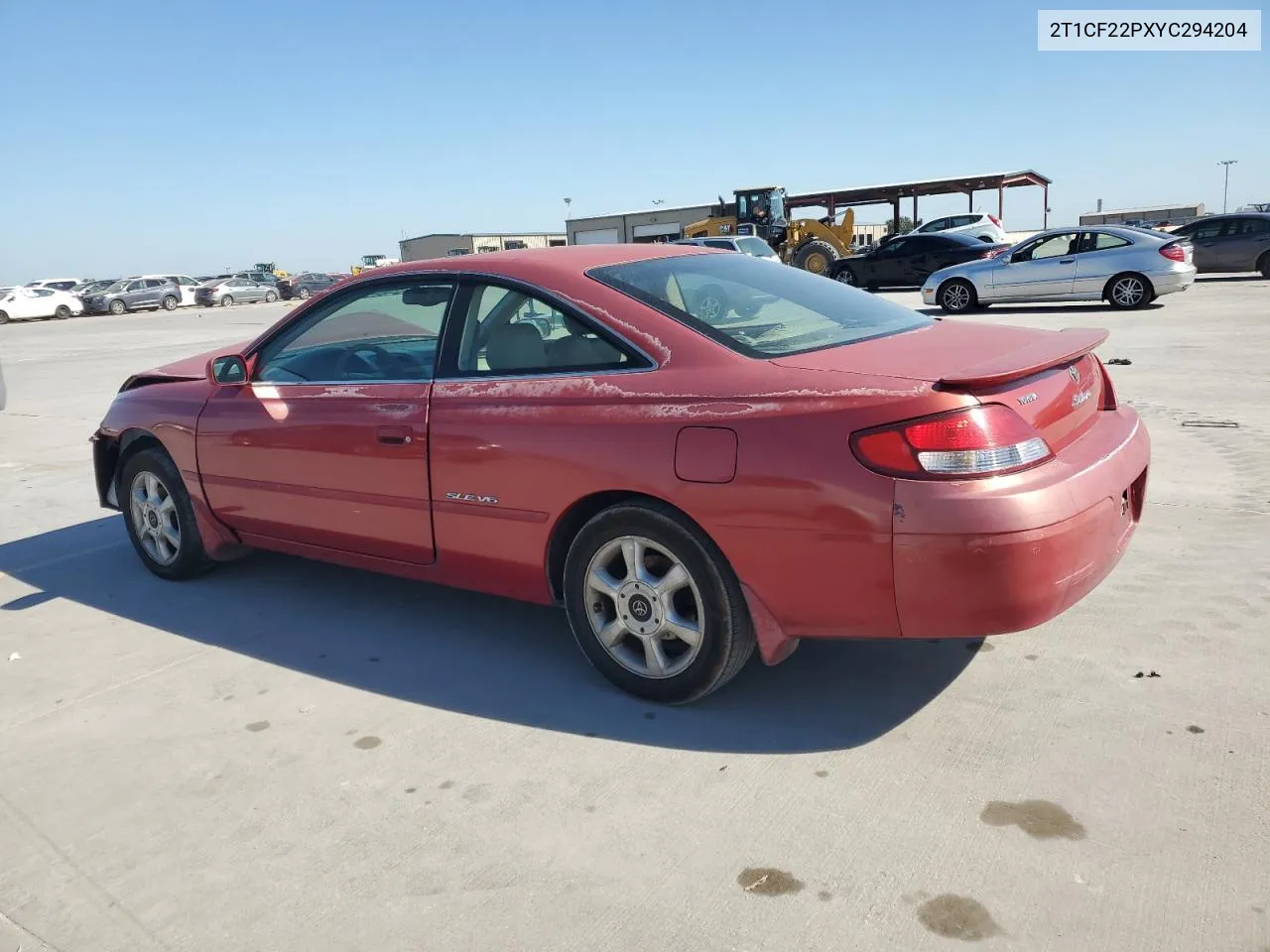 2000 Toyota Camry Solara Se VIN: 2T1CF22PXYC294204 Lot: 74563314