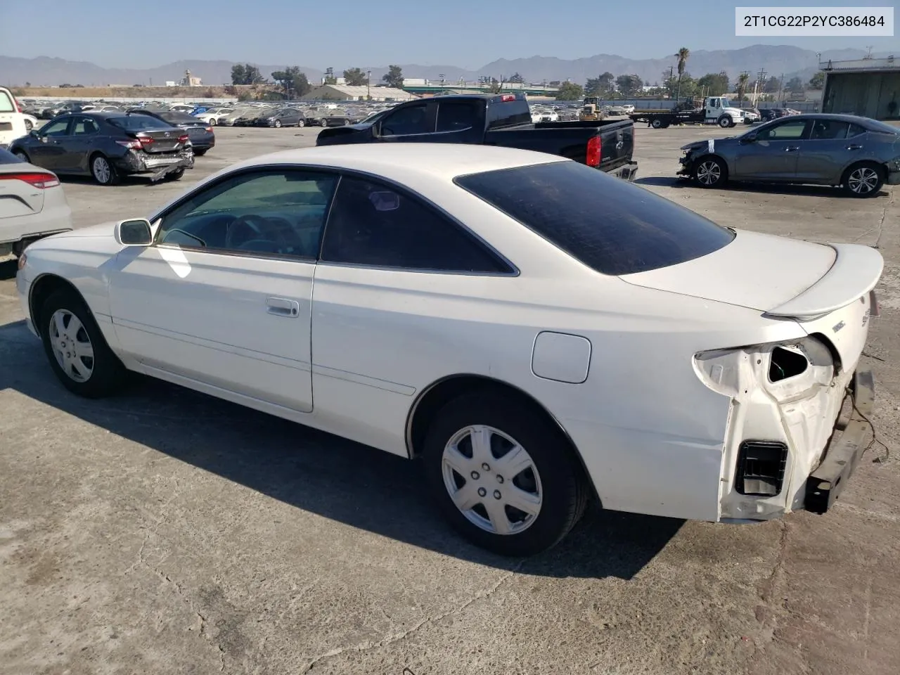 2000 Toyota Camry Solara Se VIN: 2T1CG22P2YC386484 Lot: 75282274