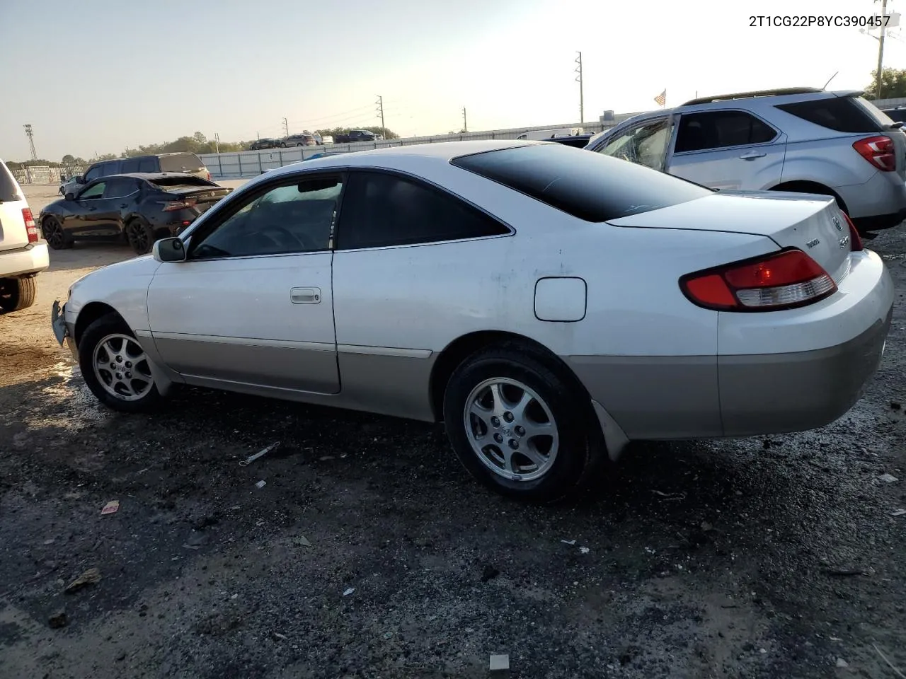 2000 Toyota Camry Solara Se VIN: 2T1CG22P8YC390457 Lot: 75712264