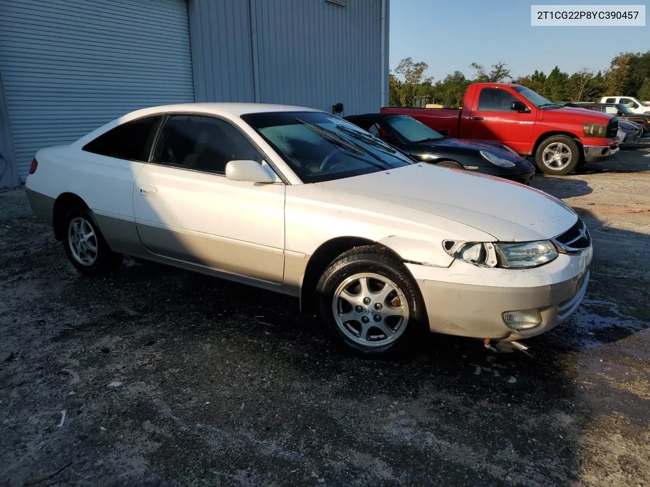 2000 Toyota Camry Solara Se VIN: 2T1CG22P8YC390457 Lot: 75712264