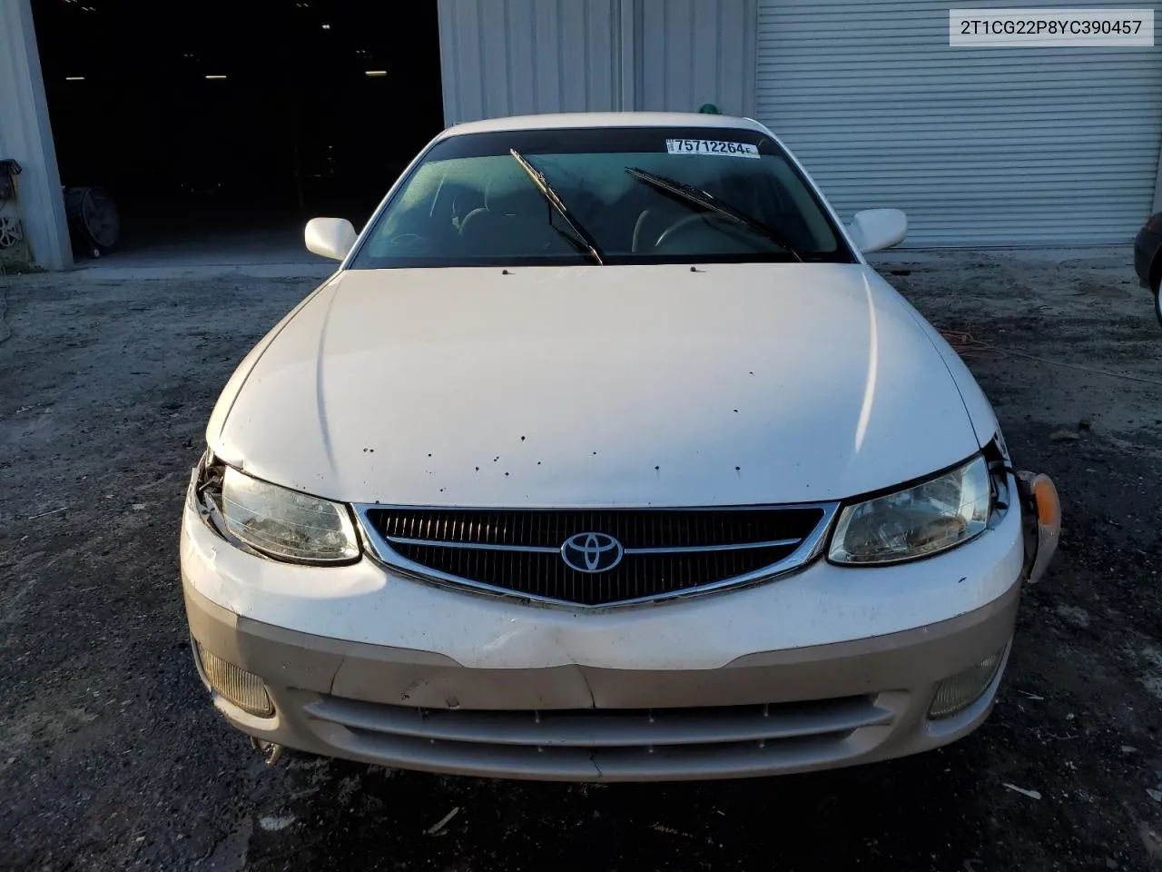 2000 Toyota Camry Solara Se VIN: 2T1CG22P8YC390457 Lot: 75712264