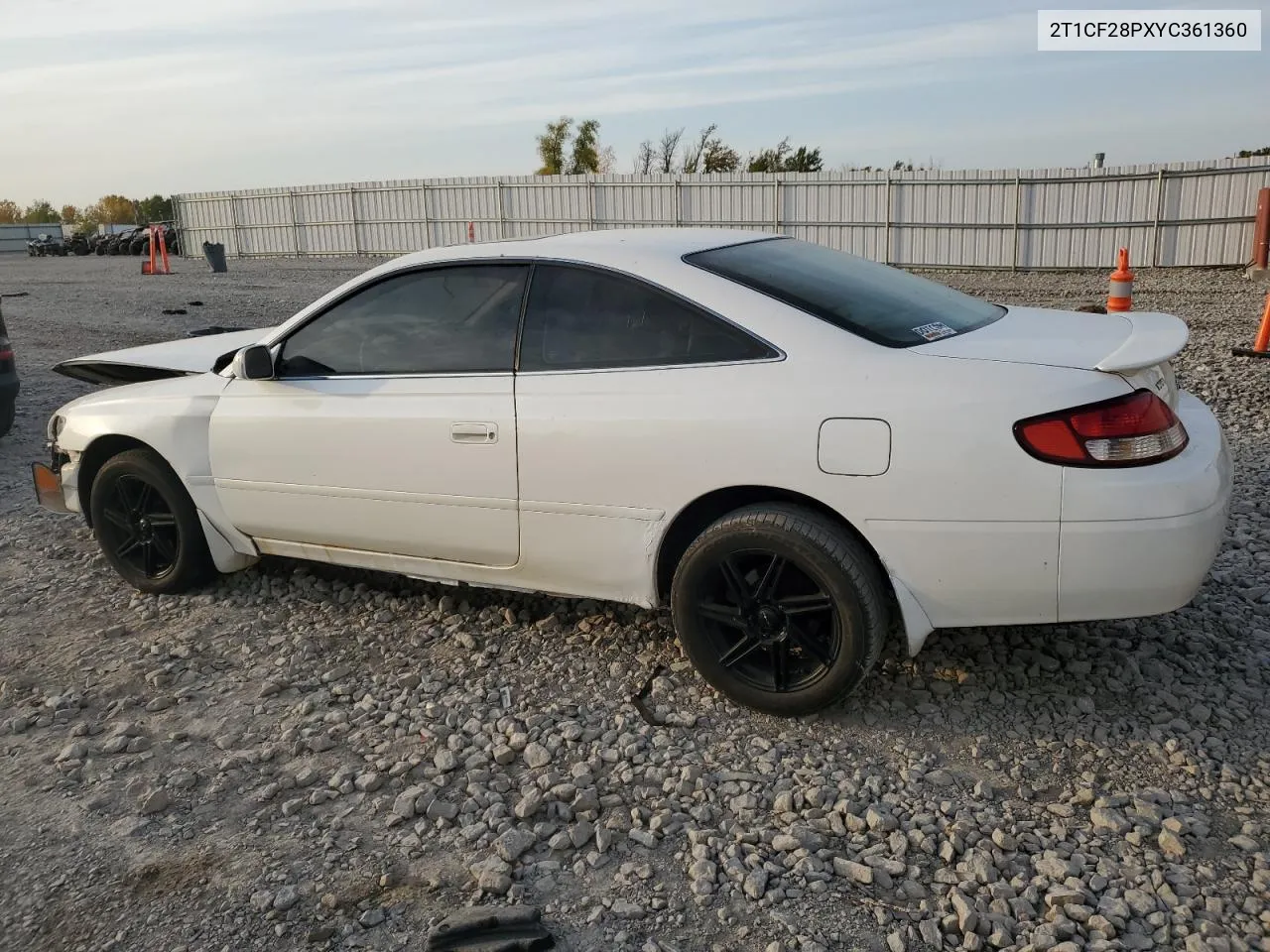 2000 Toyota Camry Solara Se VIN: 2T1CF28PXYC361360 Lot: 75816864