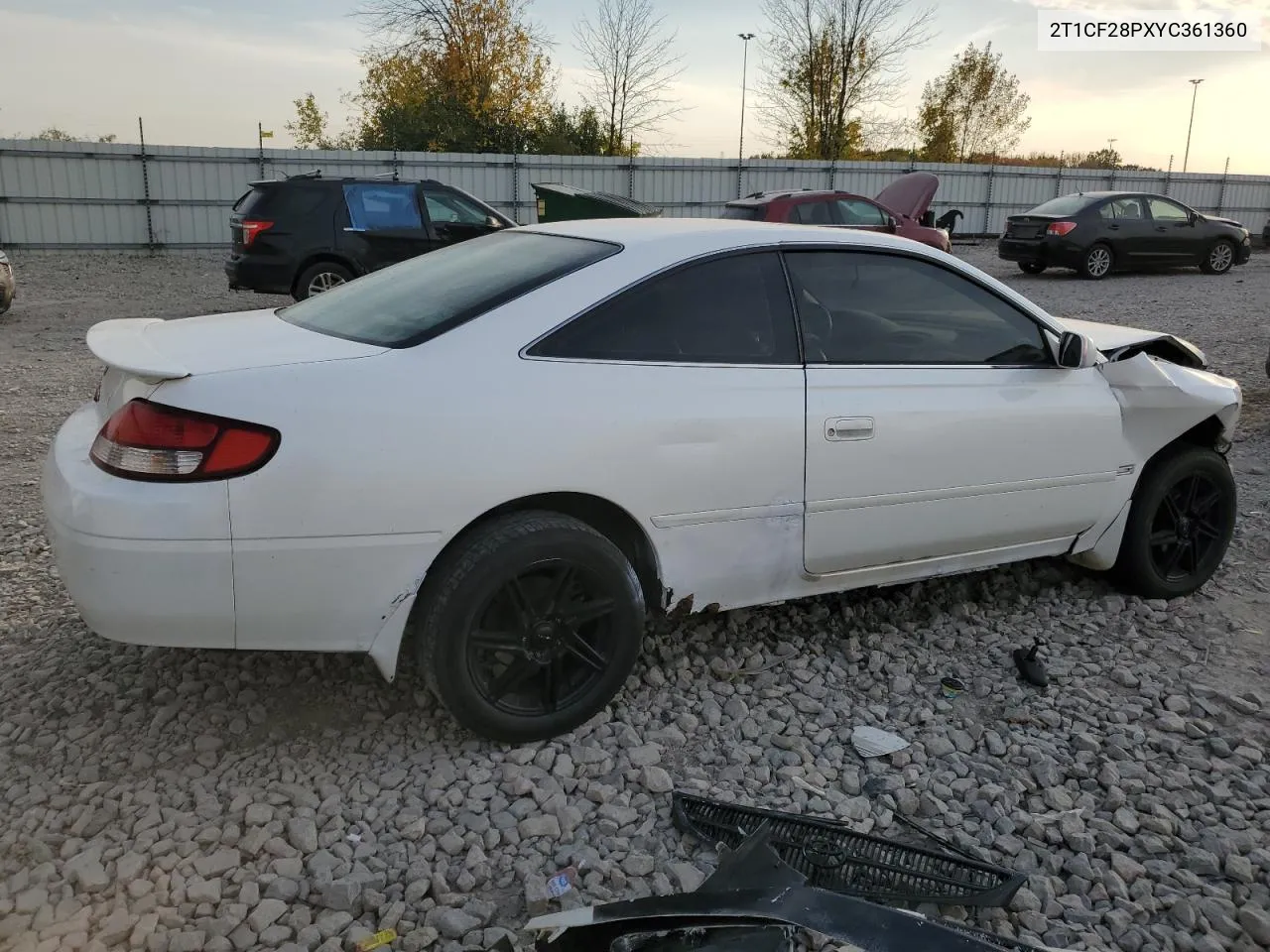 2000 Toyota Camry Solara Se VIN: 2T1CF28PXYC361360 Lot: 75816864