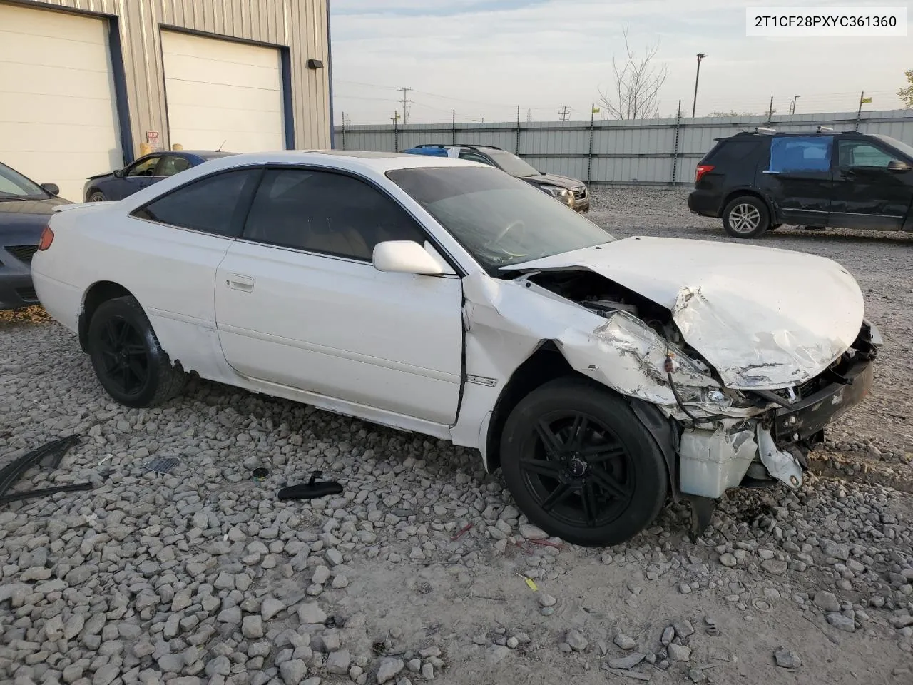 2000 Toyota Camry Solara Se VIN: 2T1CF28PXYC361360 Lot: 75816864