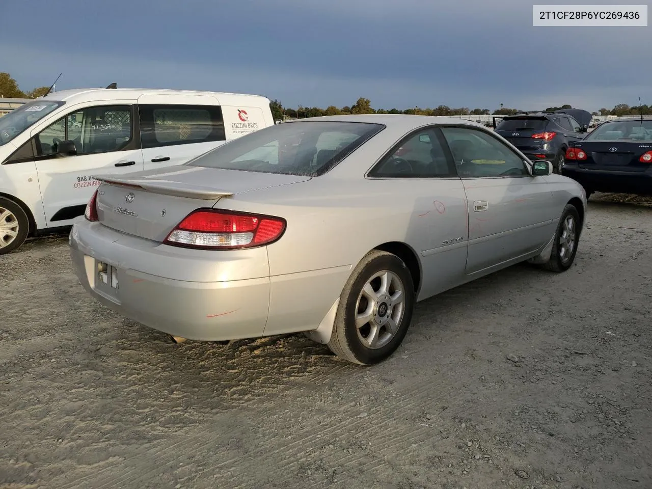 2000 Toyota Camry Solara Se VIN: 2T1CF28P6YC269436 Lot: 75905914