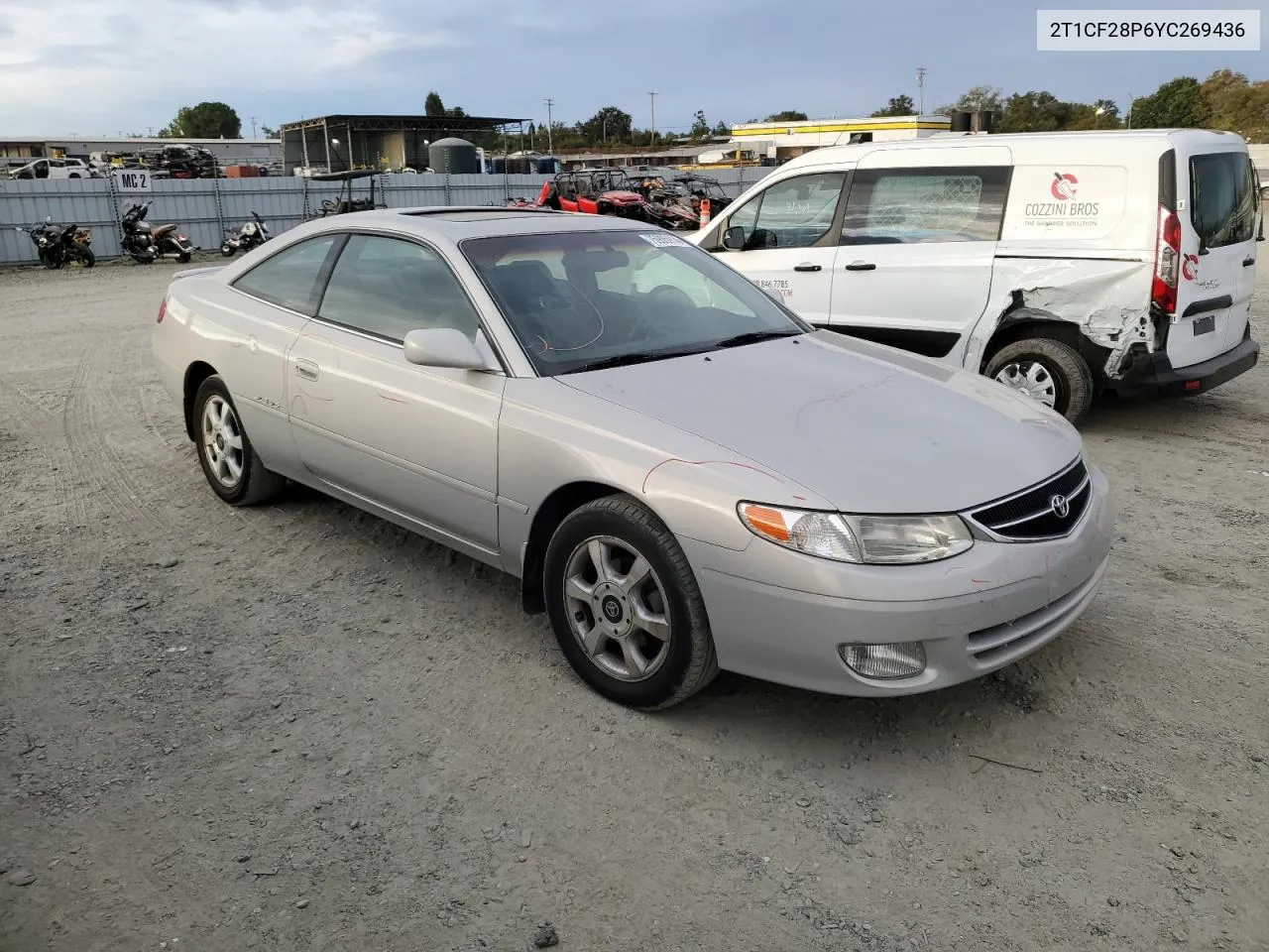 2000 Toyota Camry Solara Se VIN: 2T1CF28P6YC269436 Lot: 75905914