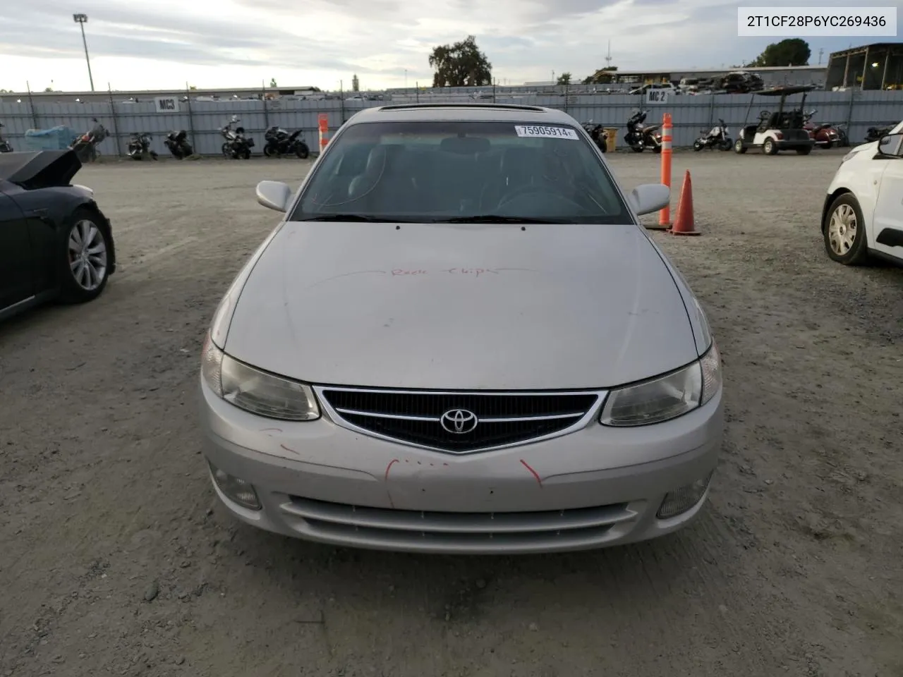 2000 Toyota Camry Solara Se VIN: 2T1CF28P6YC269436 Lot: 75905914