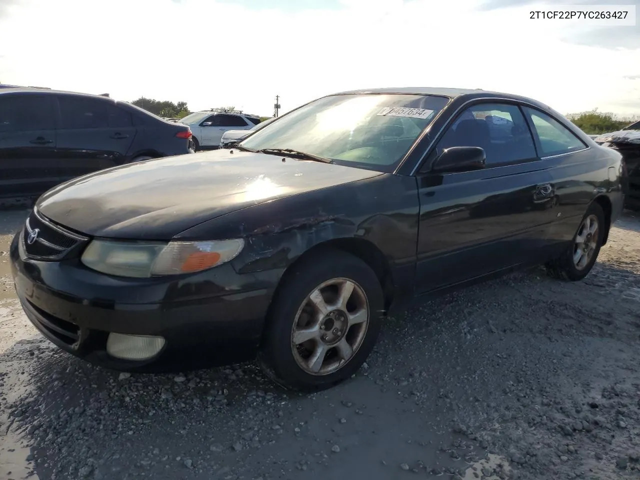 2000 Toyota Camry Solara Se VIN: 2T1CF22P7YC263427 Lot: 76457634