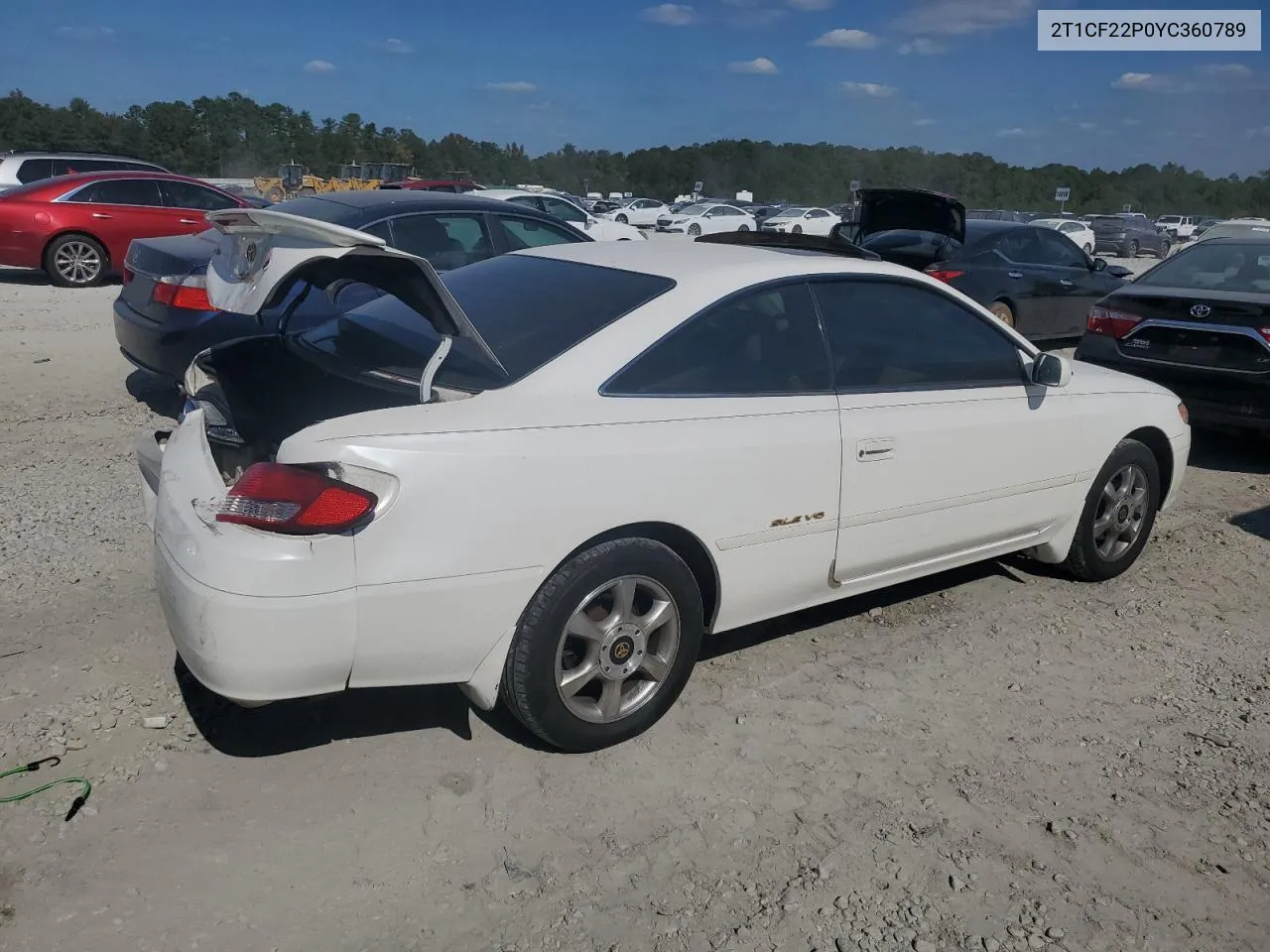 2000 Toyota Camry Solara Se VIN: 2T1CF22P0YC360789 Lot: 77096604