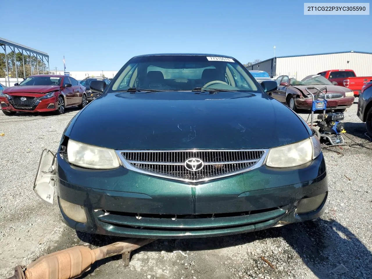 2000 Toyota Camry Solara Se VIN: 2T1CG22P3YC305590 Lot: 77310674