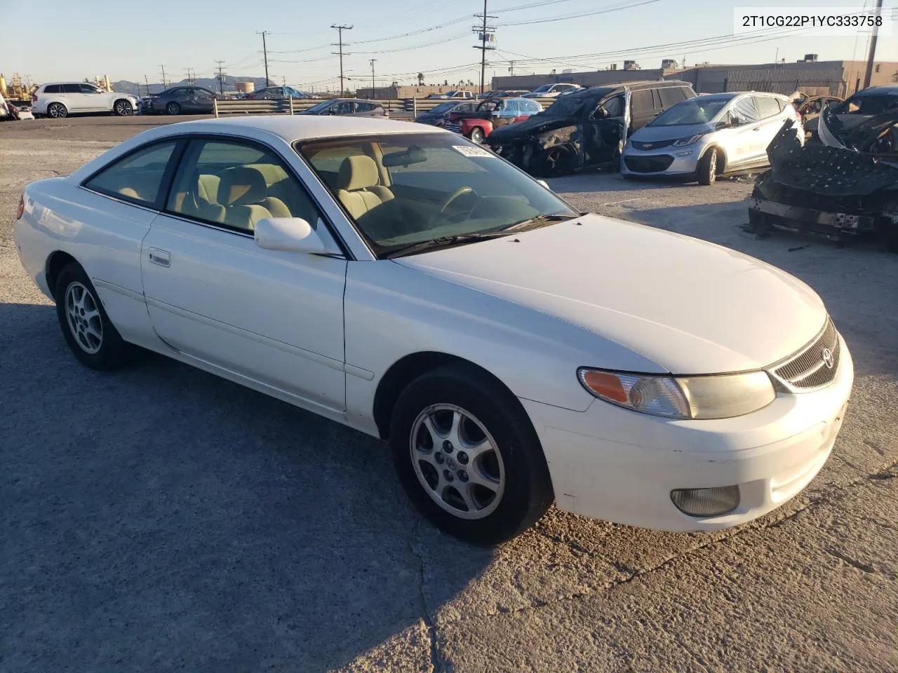 2000 Toyota Camry Solara Se VIN: 2T1CG22P1YC333758 Lot: 79764754