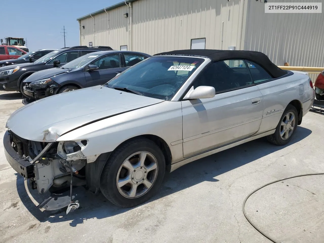 2001 Toyota Camry Solara Se VIN: 2T1FF22P91C444919 Lot: 62947124