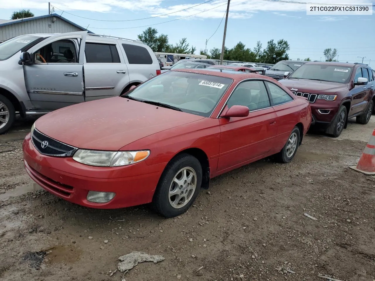 2001 Toyota Camry Solara Se VIN: 2T1CG22PX1C531390 Lot: 70049014