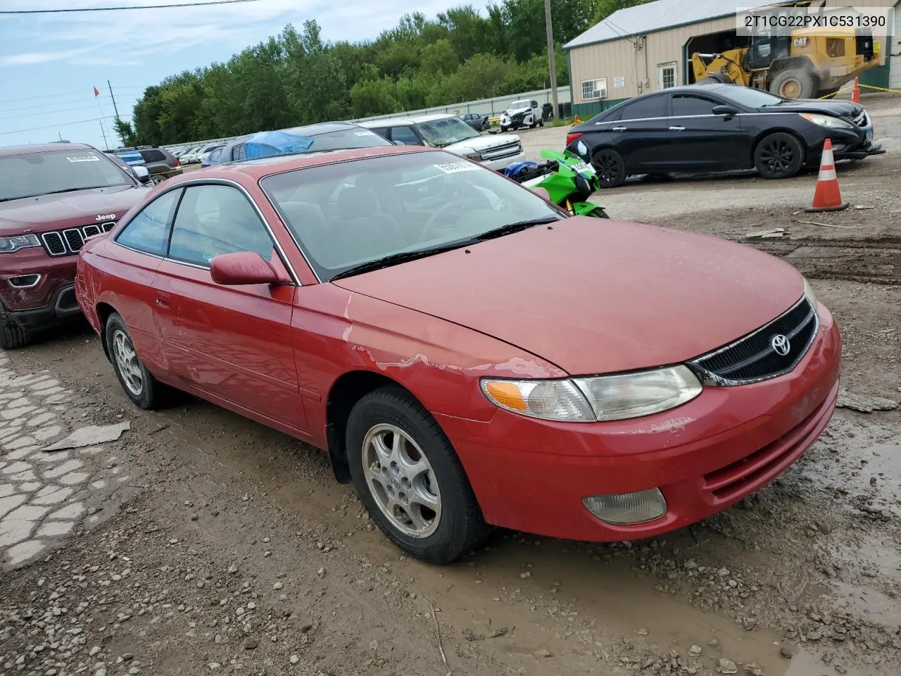 2001 Toyota Camry Solara Se VIN: 2T1CG22PX1C531390 Lot: 70049014