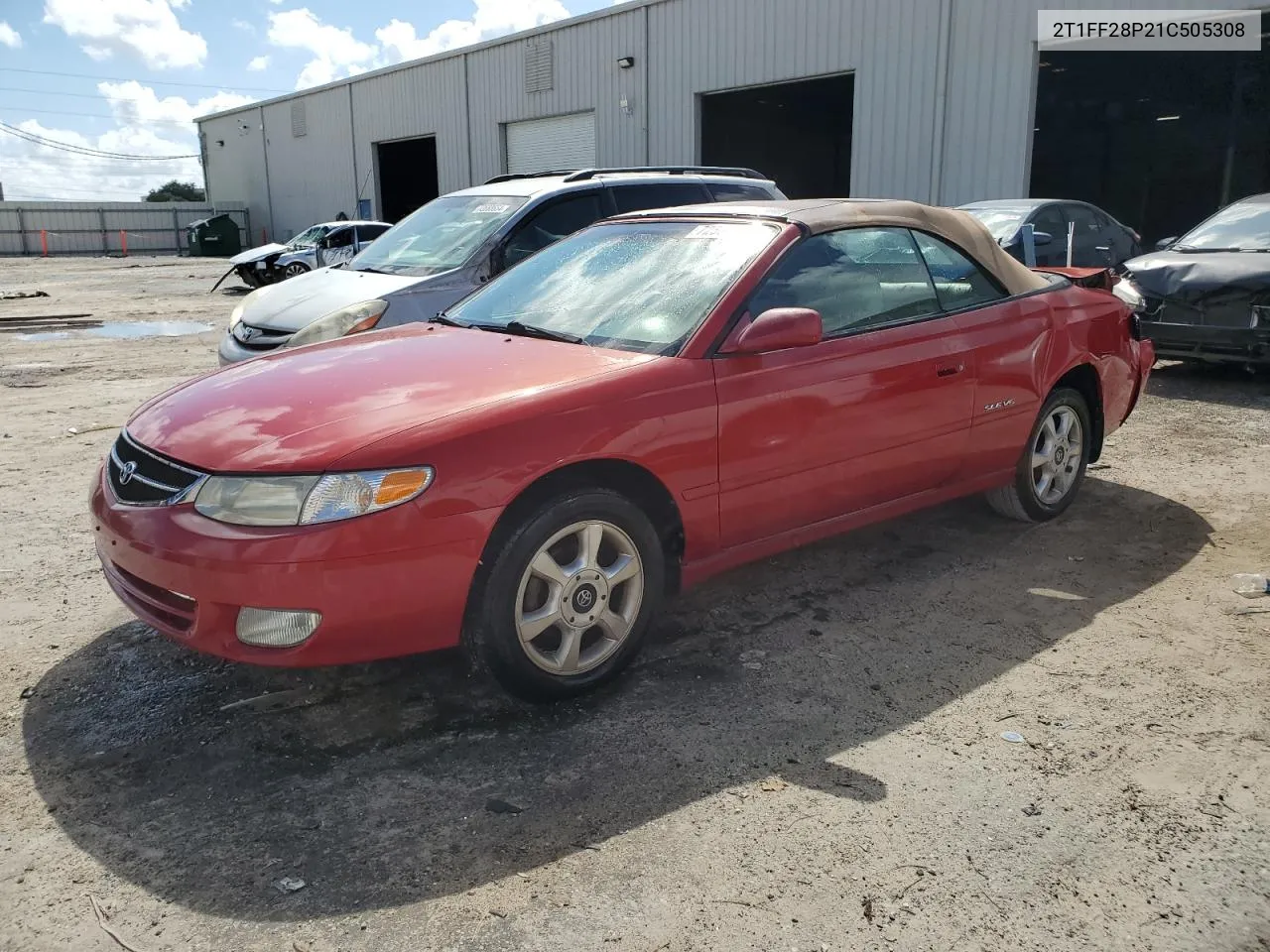 2T1FF28P21C505308 2001 Toyota Camry Solara Se