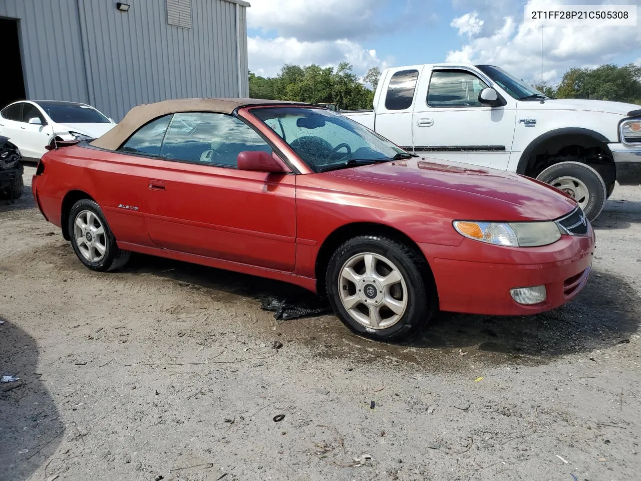 2T1FF28P21C505308 2001 Toyota Camry Solara Se