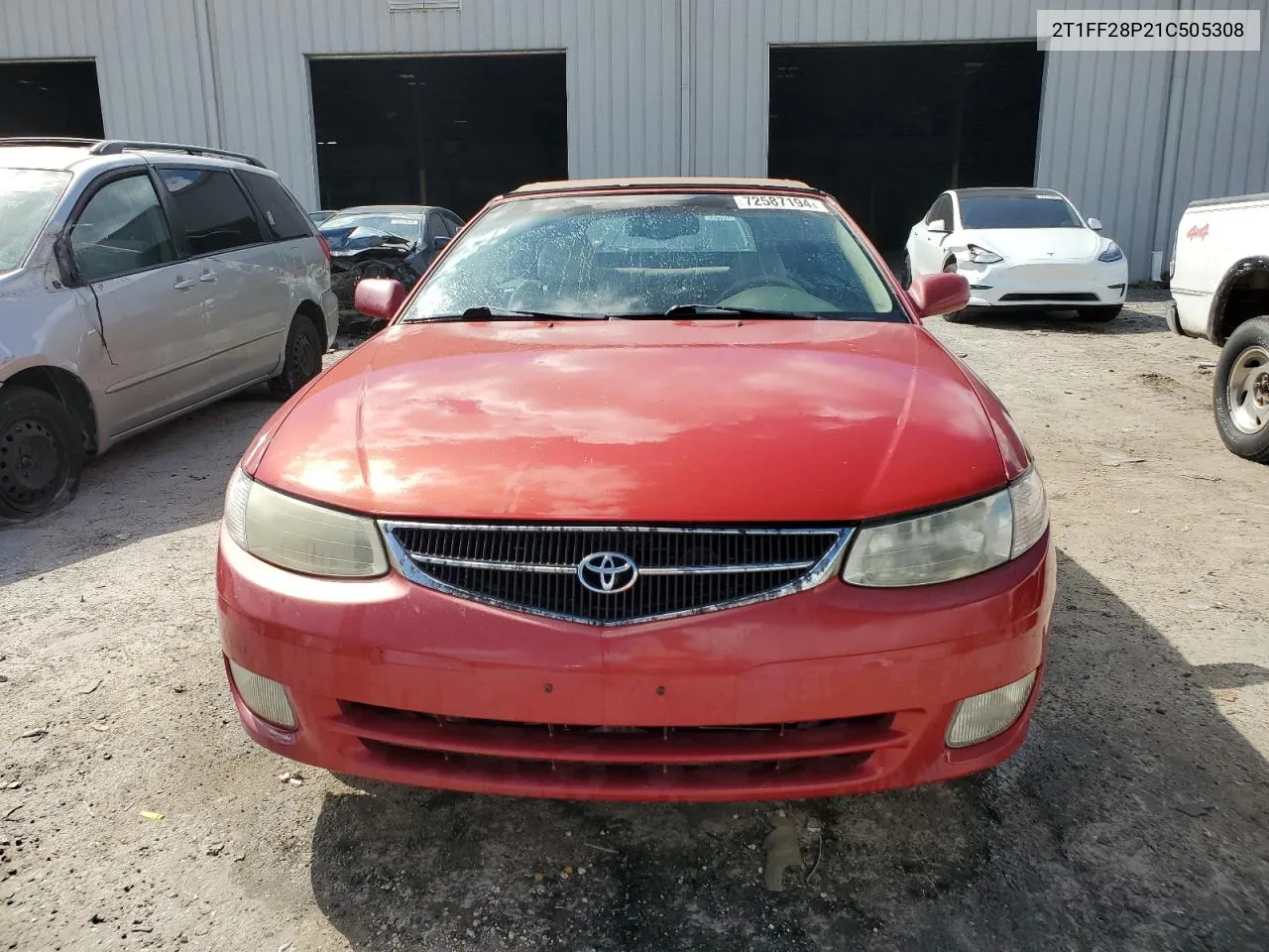 2001 Toyota Camry Solara Se VIN: 2T1FF28P21C505308 Lot: 72587194