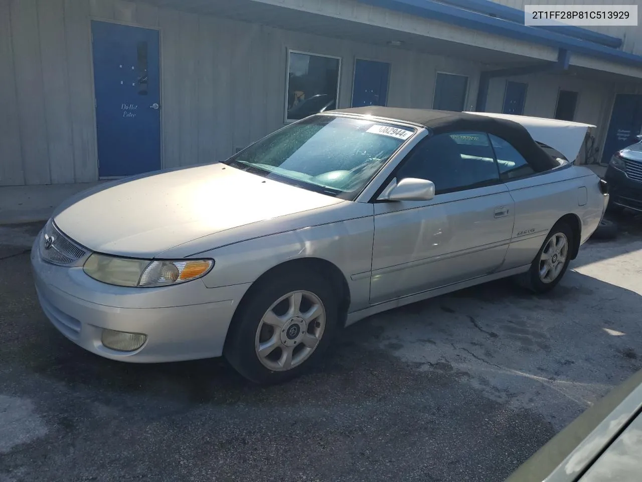 2001 Toyota Camry Solara Se VIN: 2T1FF28P81C513929 Lot: 74082944