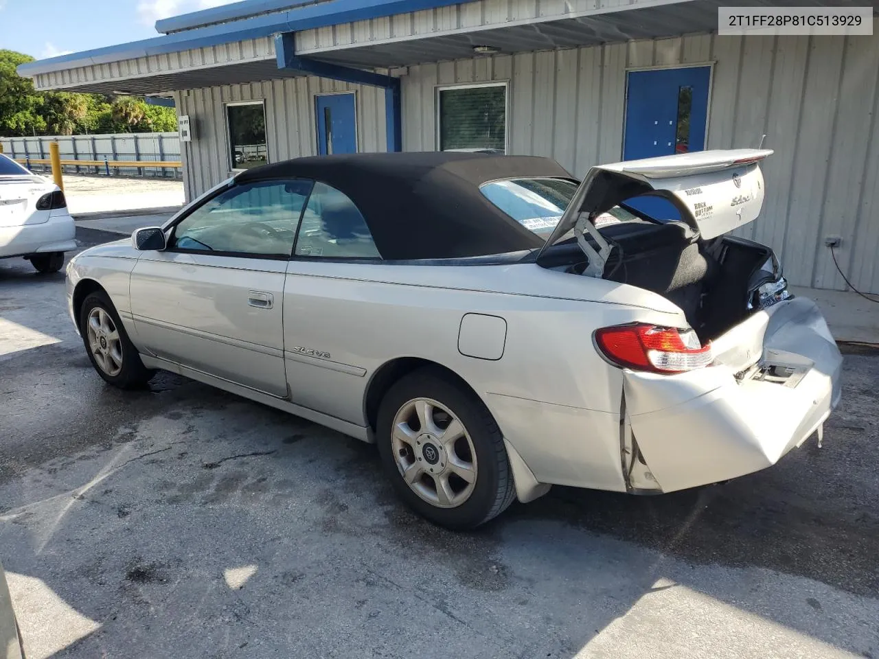 2001 Toyota Camry Solara Se VIN: 2T1FF28P81C513929 Lot: 74082944