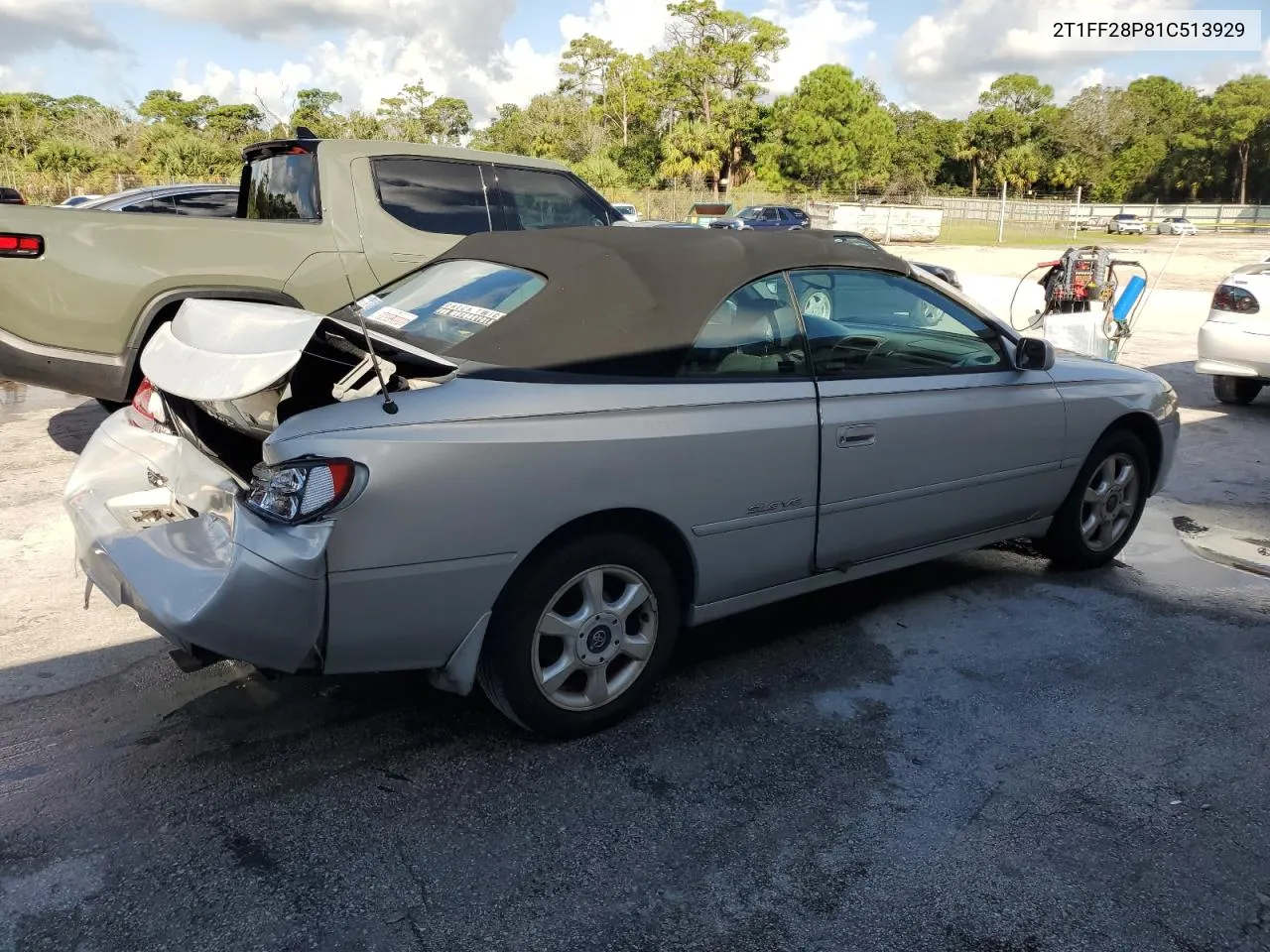 2001 Toyota Camry Solara Se VIN: 2T1FF28P81C513929 Lot: 74082944