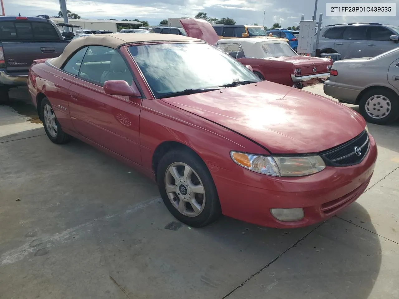 2001 Toyota Camry Solara Se VIN: 2T1FF28P01C439535 Lot: 74209894