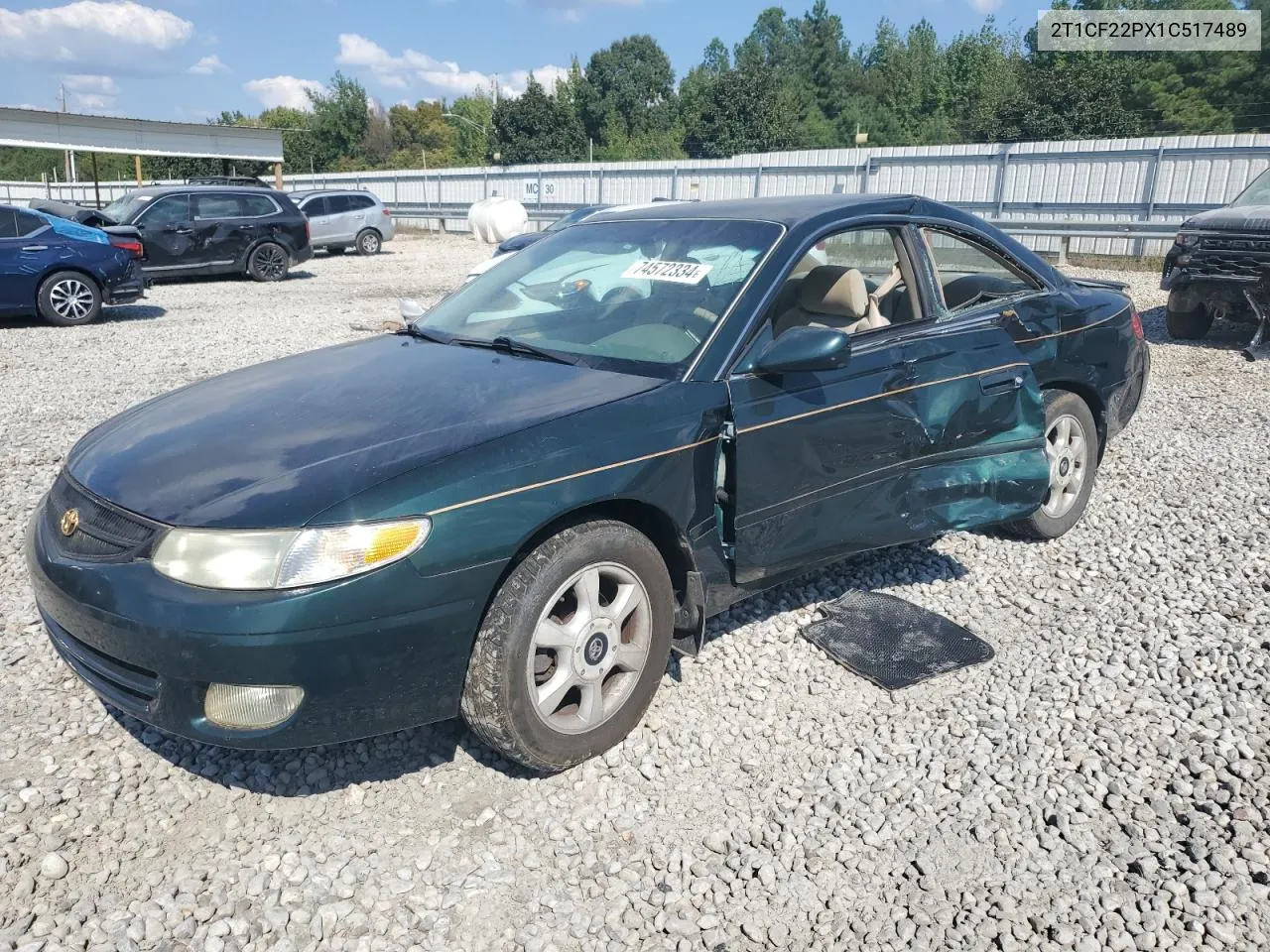 2001 Toyota Camry Solara Se VIN: 2T1CF22PX1C517489 Lot: 74572334