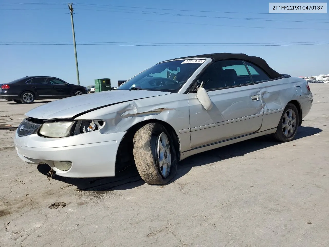 2001 Toyota Camry Solara Se VIN: 2T1FF22PX1C470137 Lot: 74852164