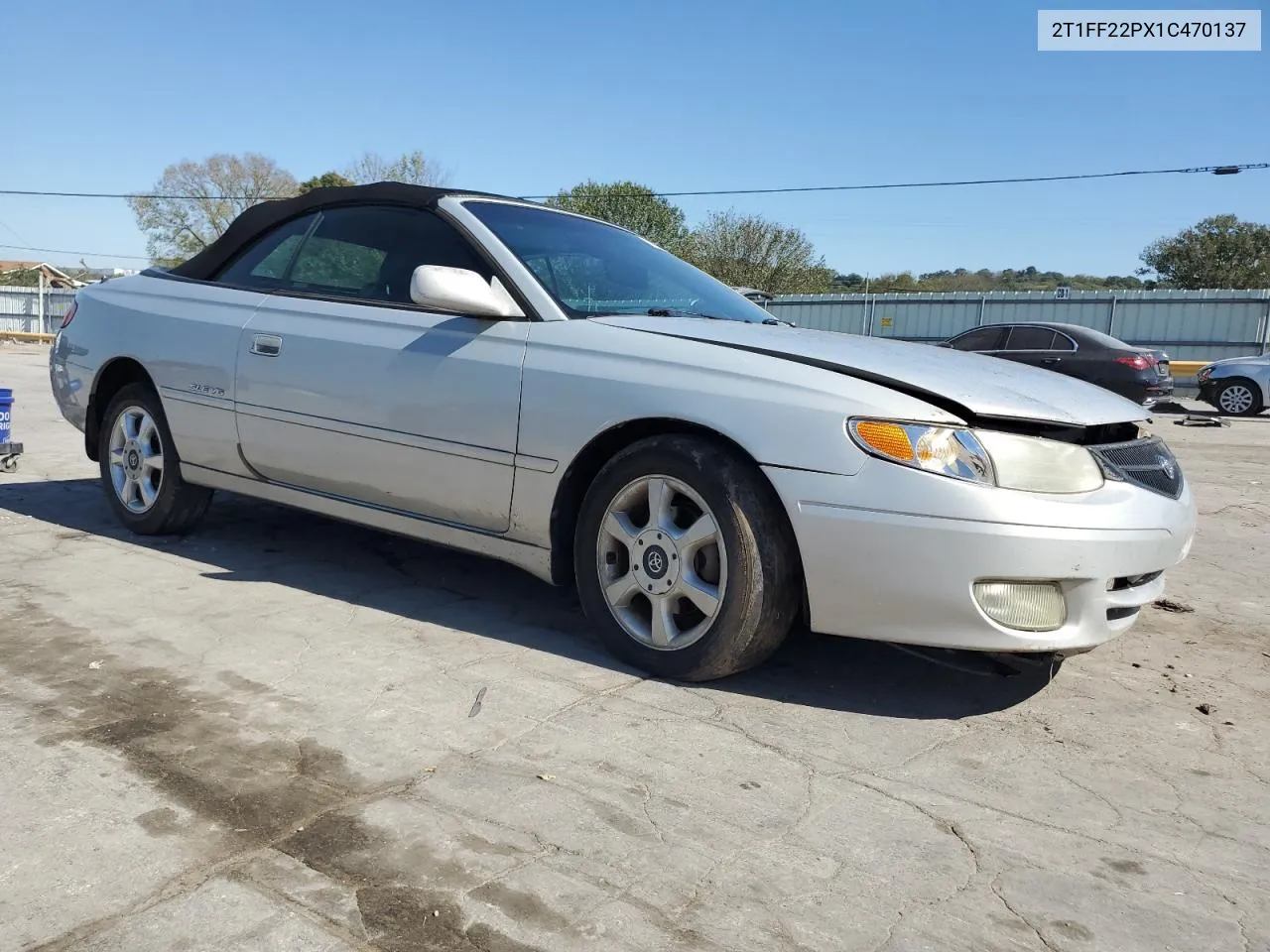 2001 Toyota Camry Solara Se VIN: 2T1FF22PX1C470137 Lot: 74852164