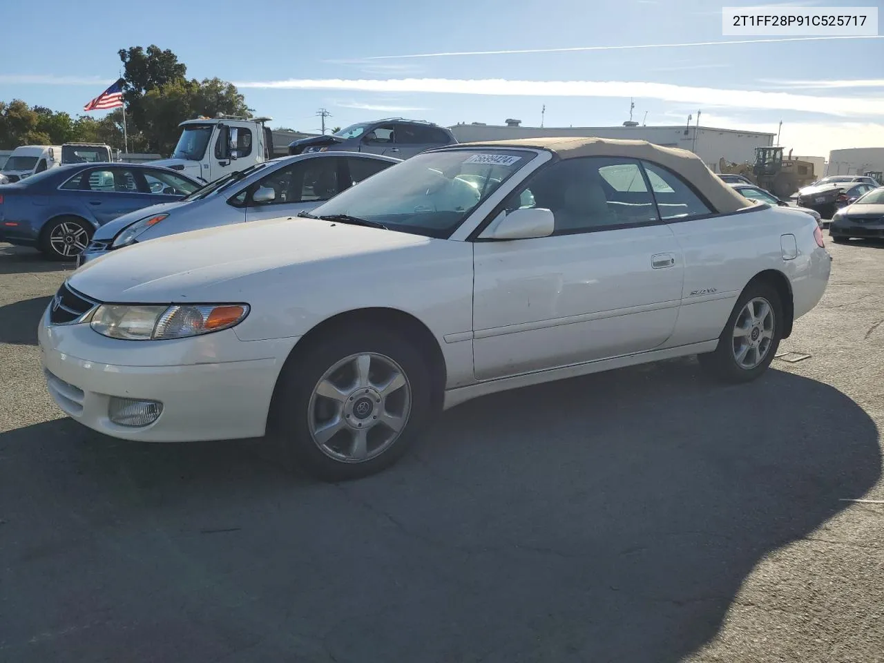 2001 Toyota Camry Solara Se VIN: 2T1FF28P91C525717 Lot: 75699424