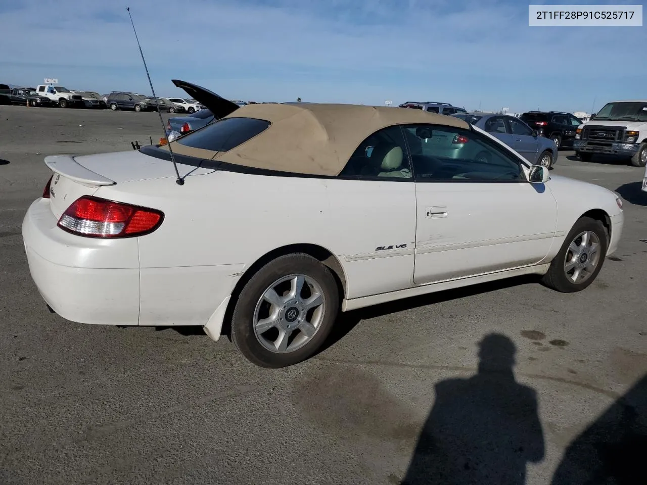 2001 Toyota Camry Solara Se VIN: 2T1FF28P91C525717 Lot: 75699424