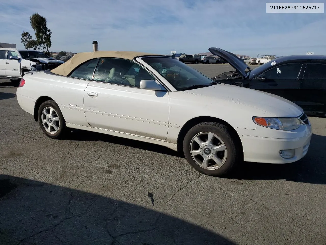 2001 Toyota Camry Solara Se VIN: 2T1FF28P91C525717 Lot: 75699424