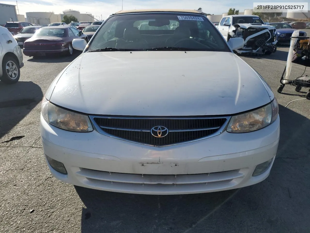 2001 Toyota Camry Solara Se VIN: 2T1FF28P91C525717 Lot: 75699424