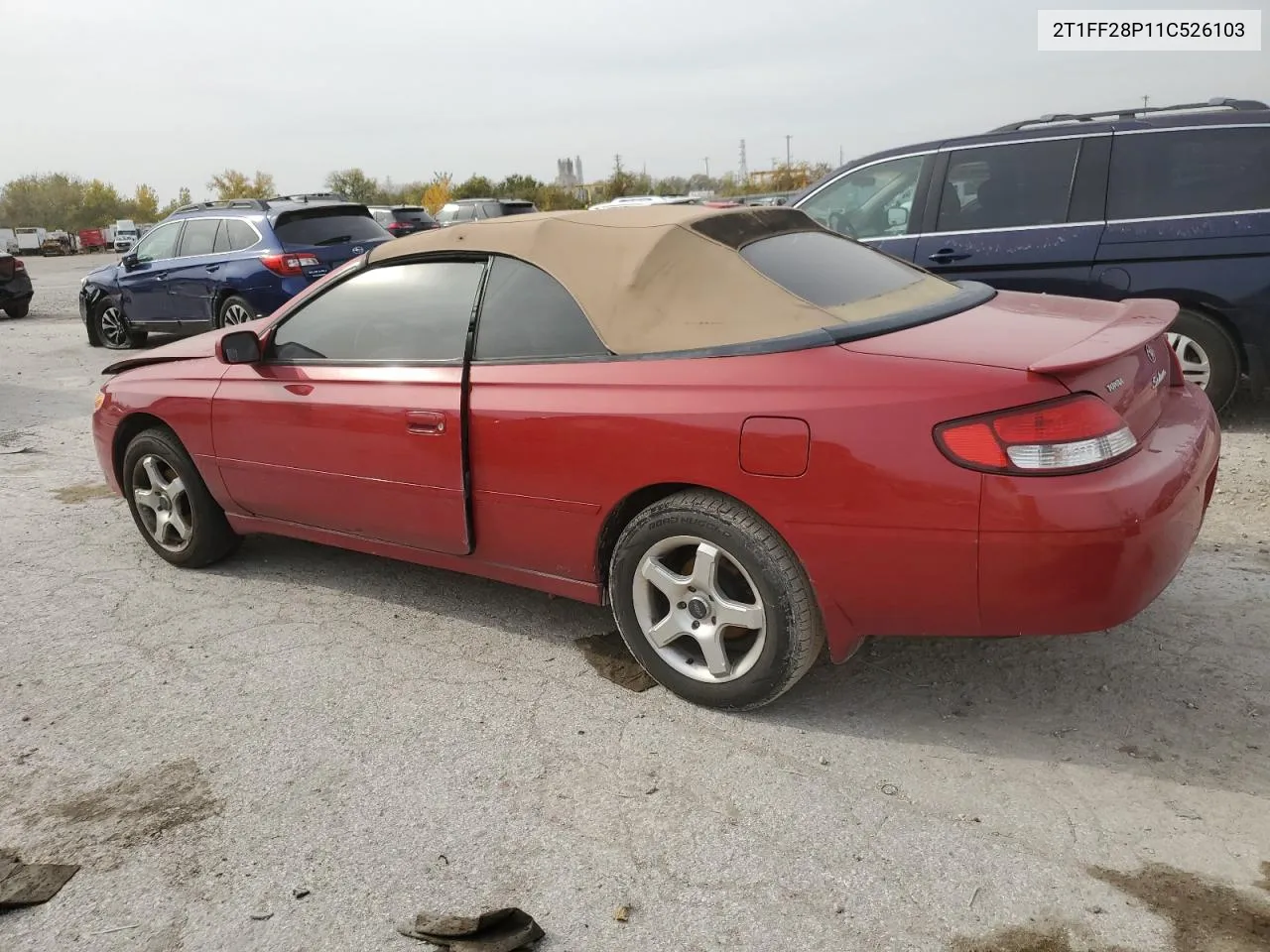 2T1FF28P11C526103 2001 Toyota Camry Solara Se