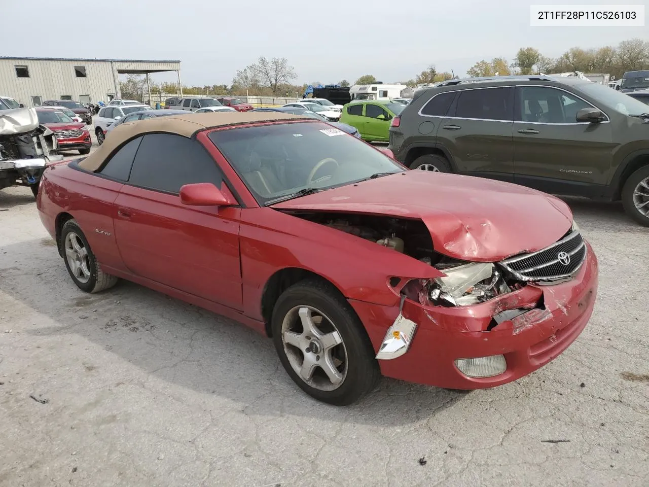 2001 Toyota Camry Solara Se VIN: 2T1FF28P11C526103 Lot: 77952464