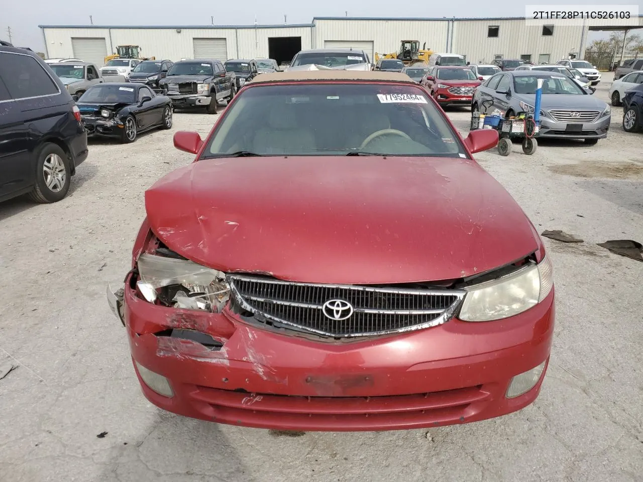 2001 Toyota Camry Solara Se VIN: 2T1FF28P11C526103 Lot: 77952464