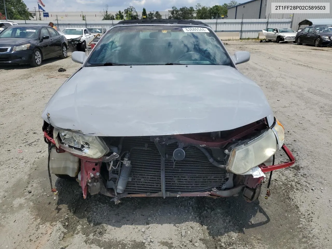 2002 Toyota Camry Solara Se VIN: 2T1FF28P02C589503 Lot: 63686544