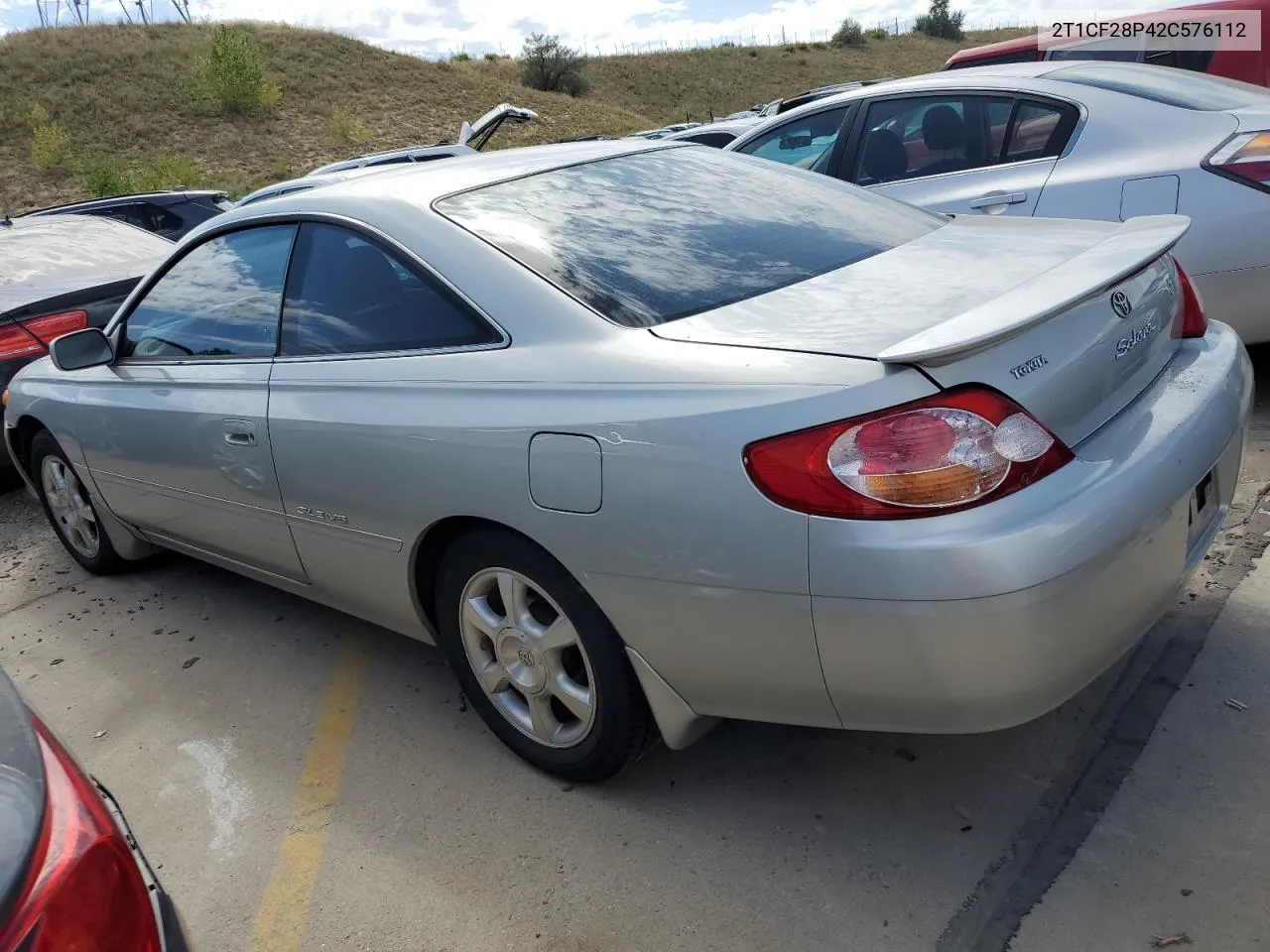 2002 Toyota Camry Solara Se VIN: 2T1CF28P42C576112 Lot: 69608284