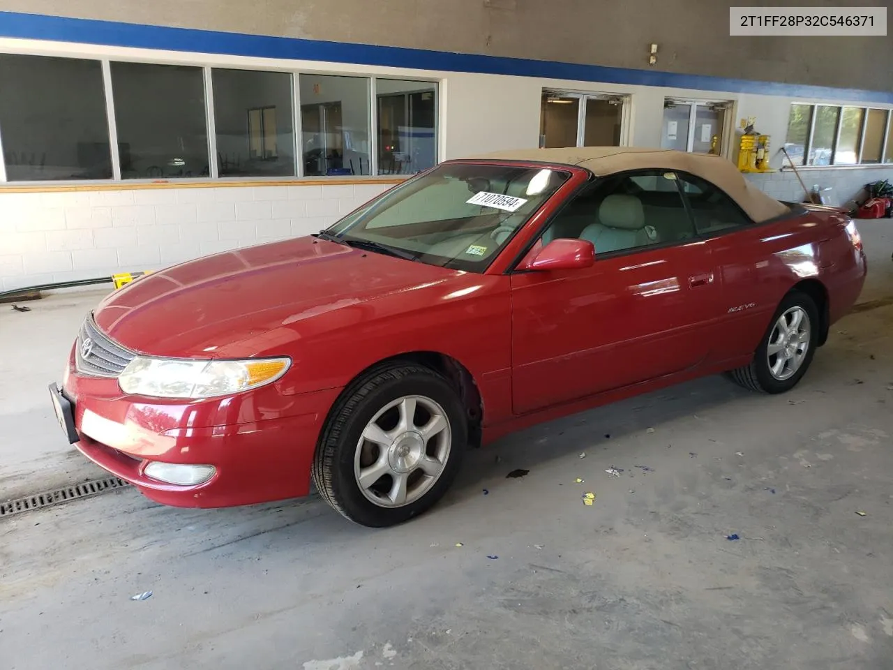 2T1FF28P32C546371 2002 Toyota Camry Solara Se