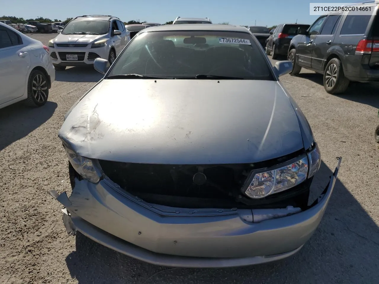 2002 Toyota Camry Solara Se VIN: 2T1CE22P62C014661 Lot: 73672544