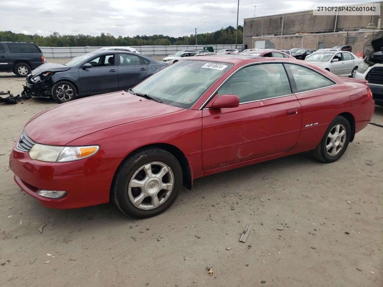 2002 Toyota Camry Solara Se VIN: 2T1CF28P42C601042 Lot: 74818624