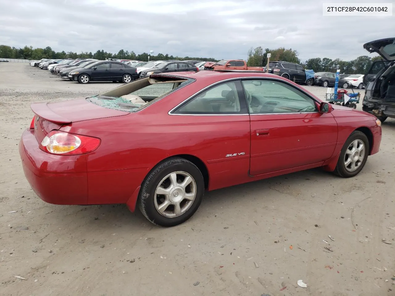 2002 Toyota Camry Solara Se VIN: 2T1CF28P42C601042 Lot: 74818624