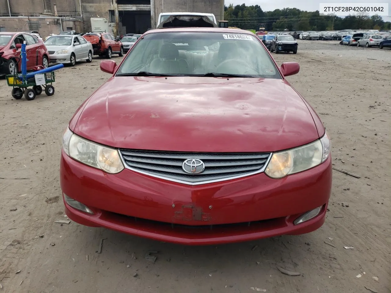 2002 Toyota Camry Solara Se VIN: 2T1CF28P42C601042 Lot: 74818624