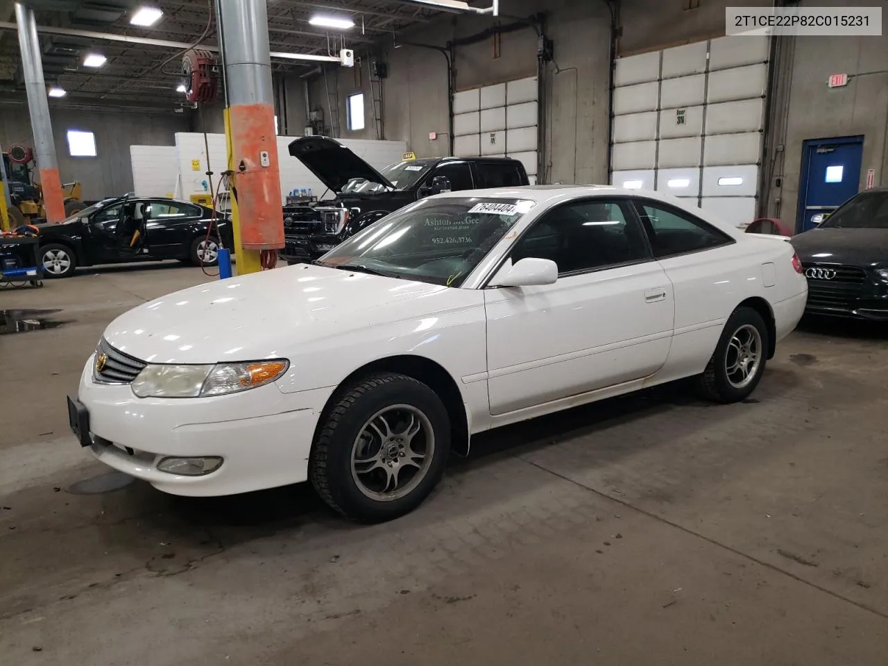 2002 Toyota Camry Solara Se VIN: 2T1CE22P82C015231 Lot: 76404404