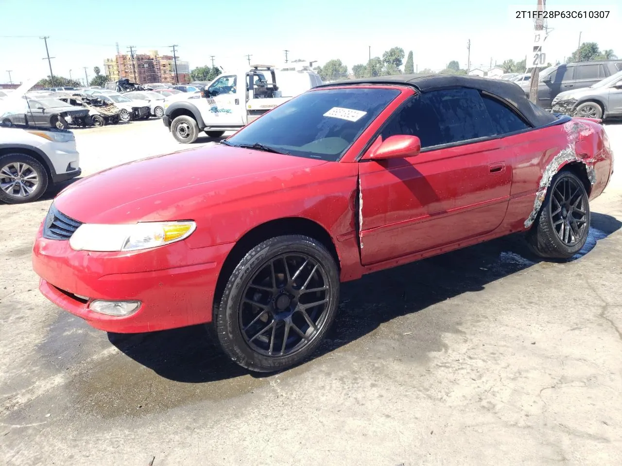 2003 Toyota Camry Solara Se VIN: 2T1FF28P63C610307 Lot: 68513324