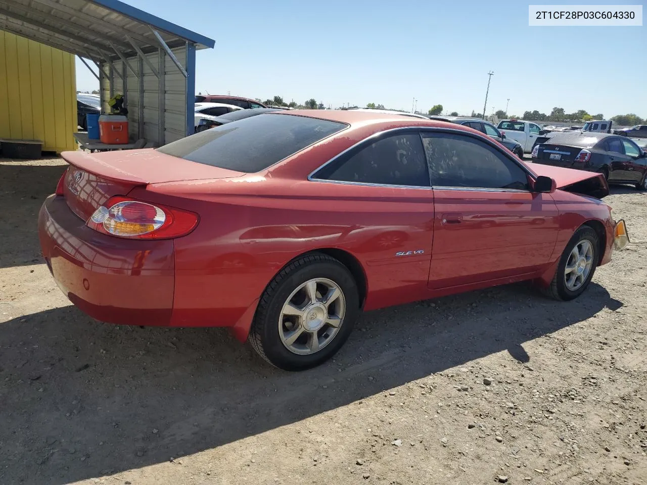 2003 Toyota Camry Solara Se VIN: 2T1CF28P03C604330 Lot: 69711274