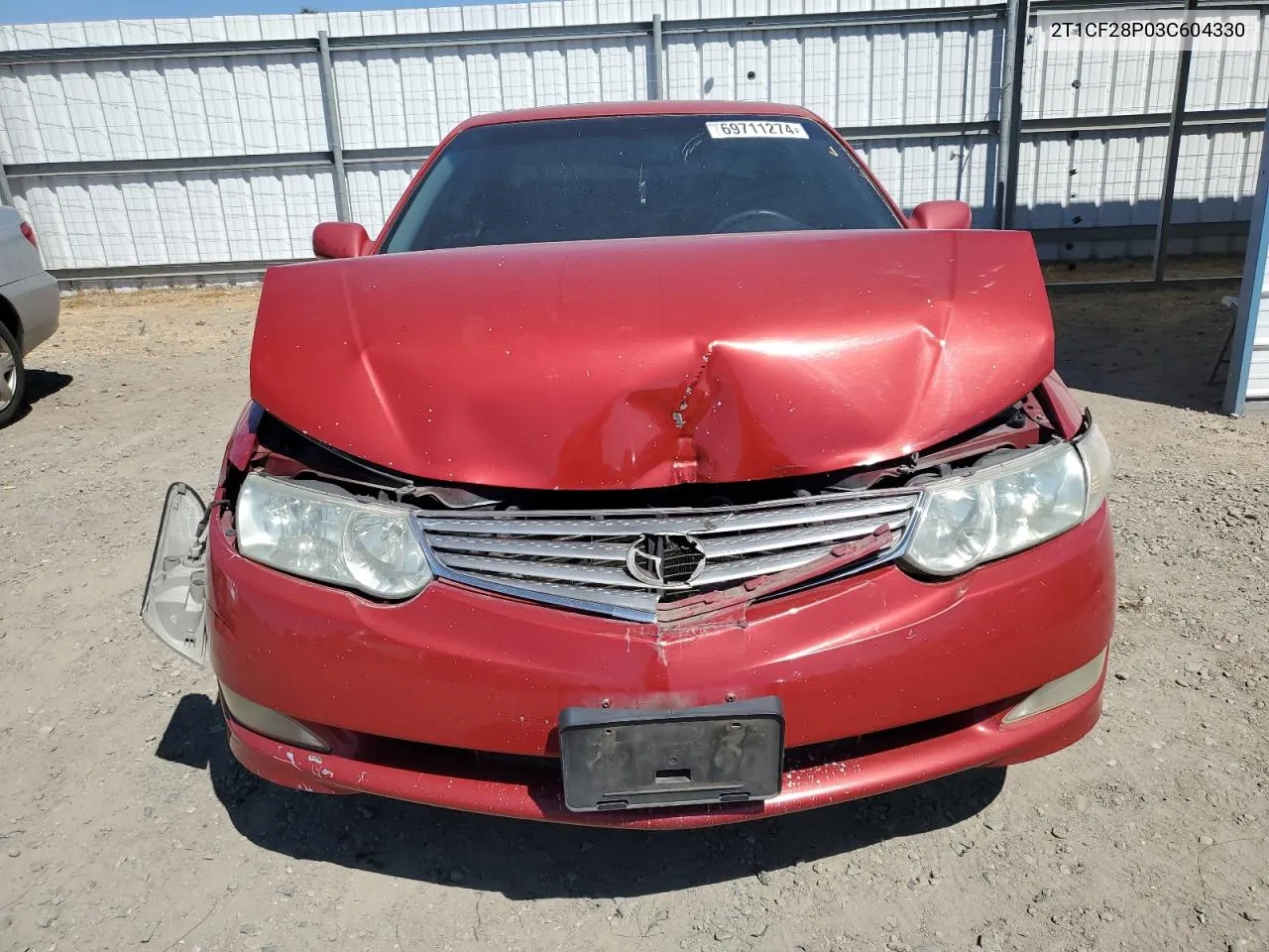 2003 Toyota Camry Solara Se VIN: 2T1CF28P03C604330 Lot: 69711274