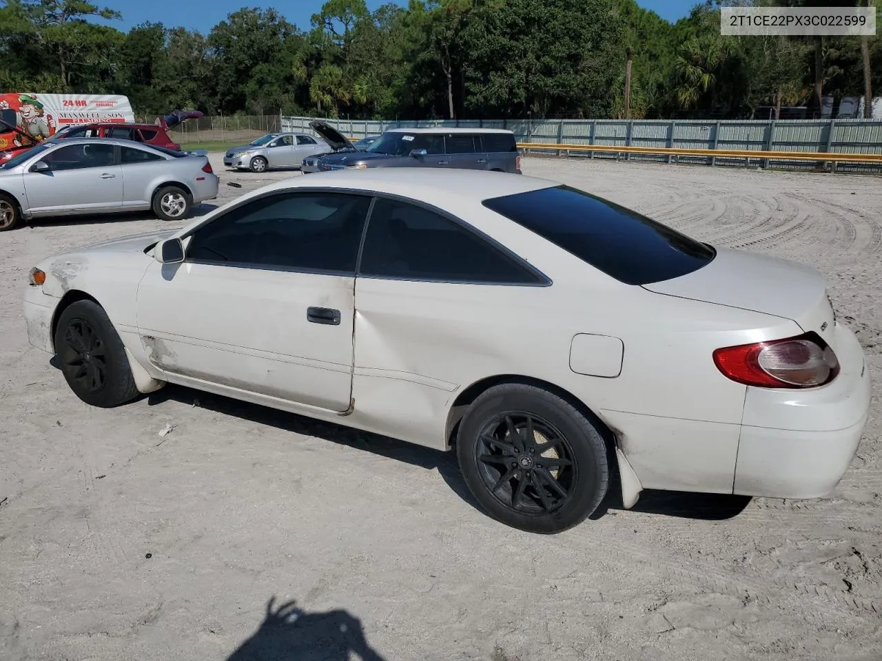 2003 Toyota Camry Solara Se VIN: 2T1CE22PX3C022599 Lot: 72002754