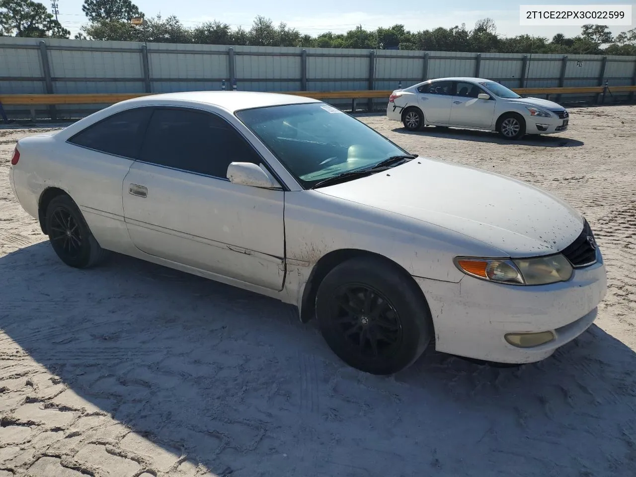 2003 Toyota Camry Solara Se VIN: 2T1CE22PX3C022599 Lot: 72002754