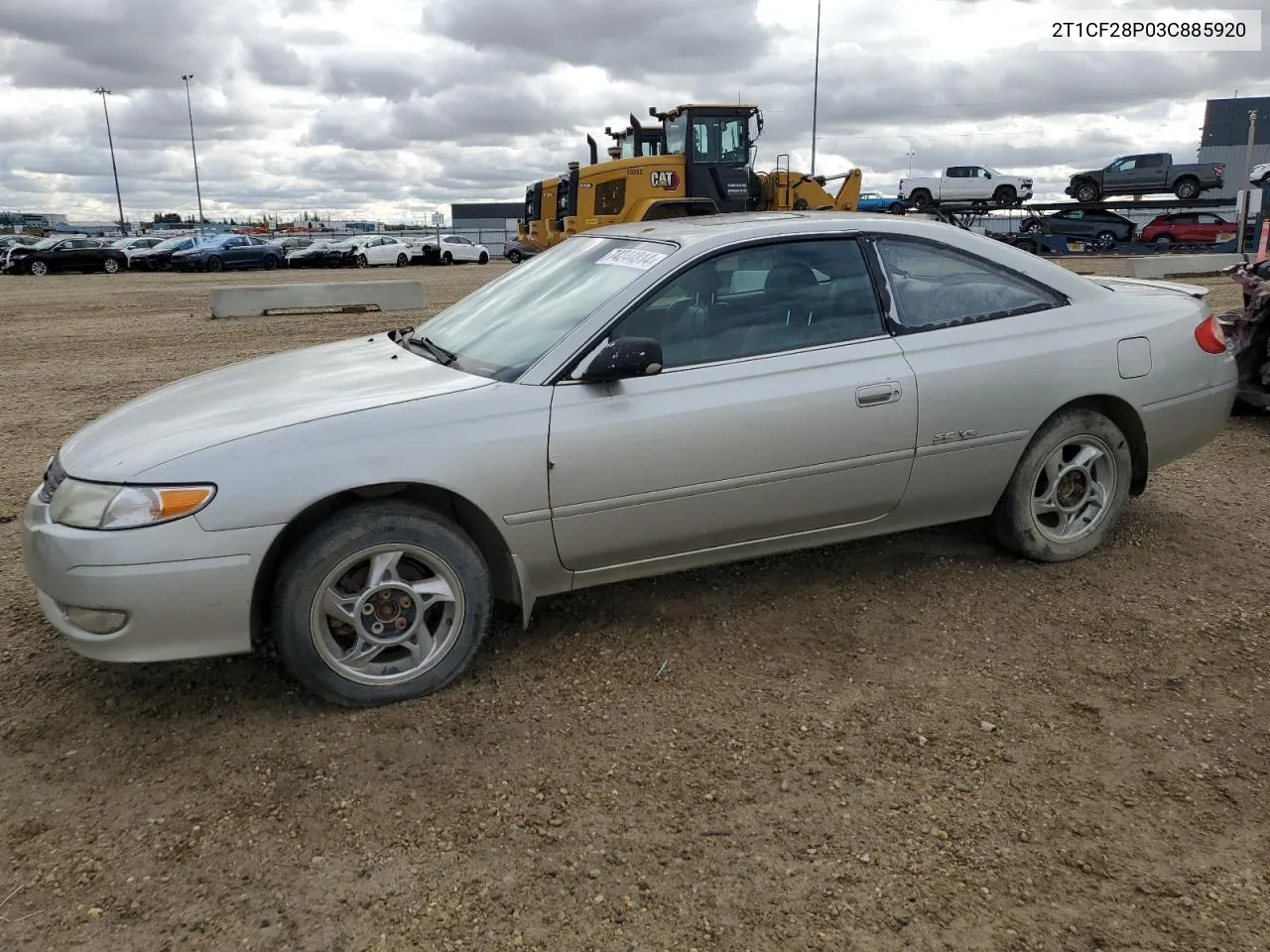 2003 Toyota Camry Solara Se VIN: 2T1CF28P03C885920 Lot: 74244814